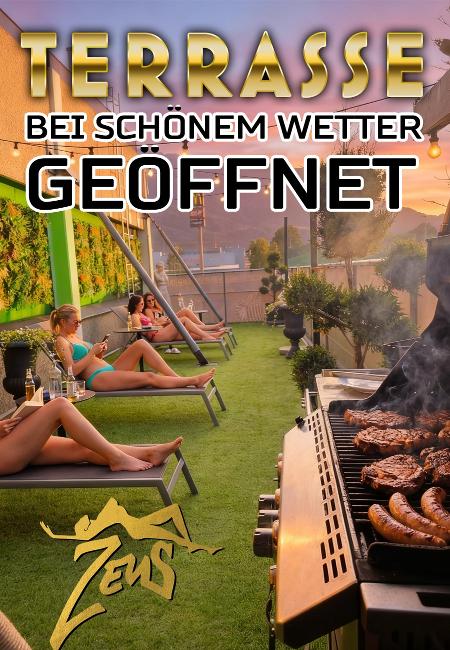 BEI SCHÖNEM WETTER GEÖFFNET